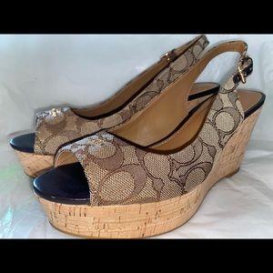 Coach ferry wedge NWOT